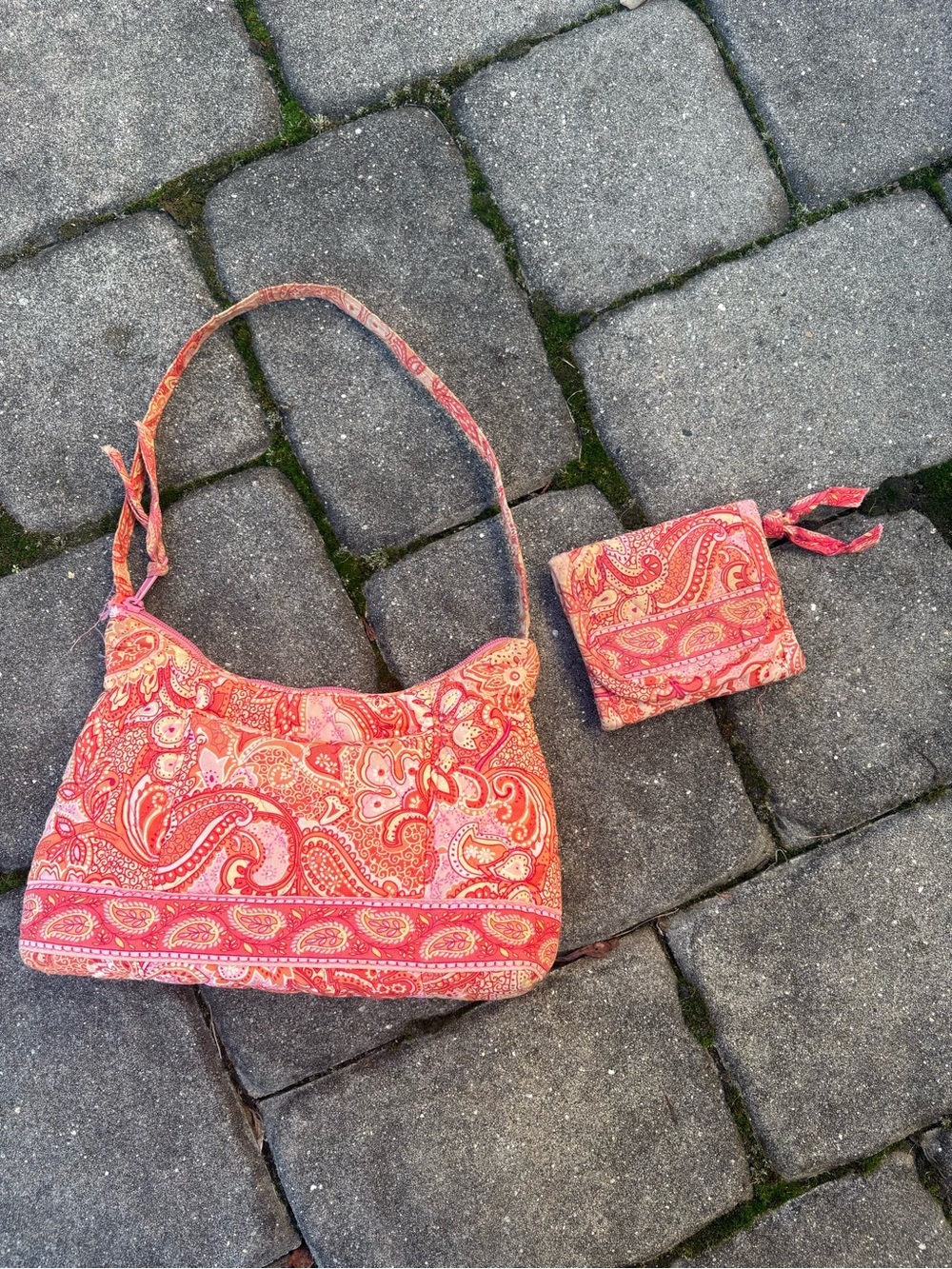 Vera Bradley 2006 “Sherbet” Molly Style Purse and Wallet
